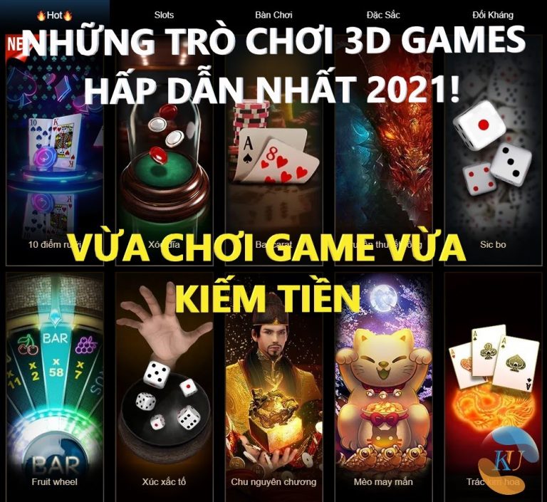 NHỮNG TRÒ CHƠI 3D GAMES HẤP DẪN NHẤT 2021!