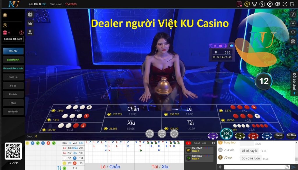 Chơi casino với người đẹp - Dealer người thật