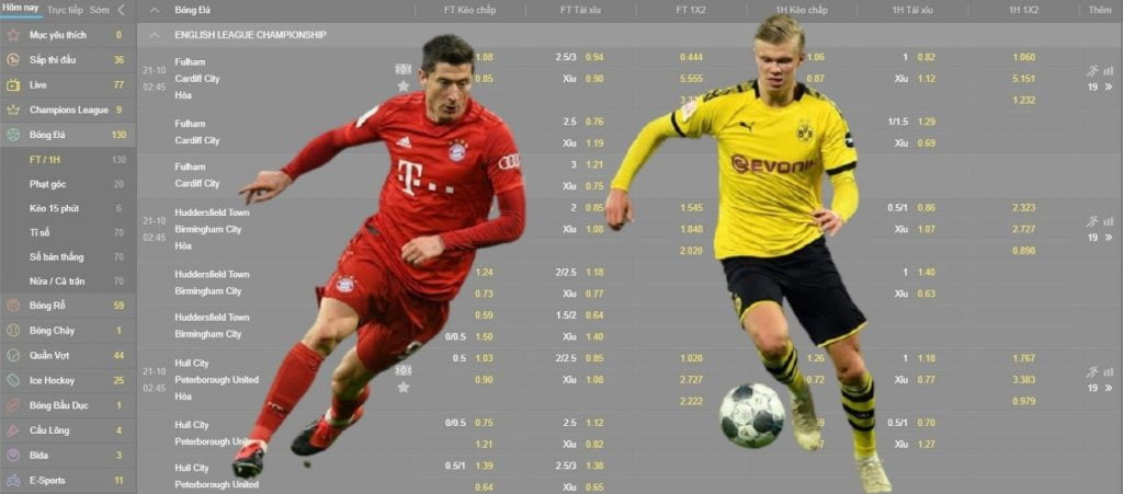 Cá cược các trận đấu Bundesliga tại Kubet