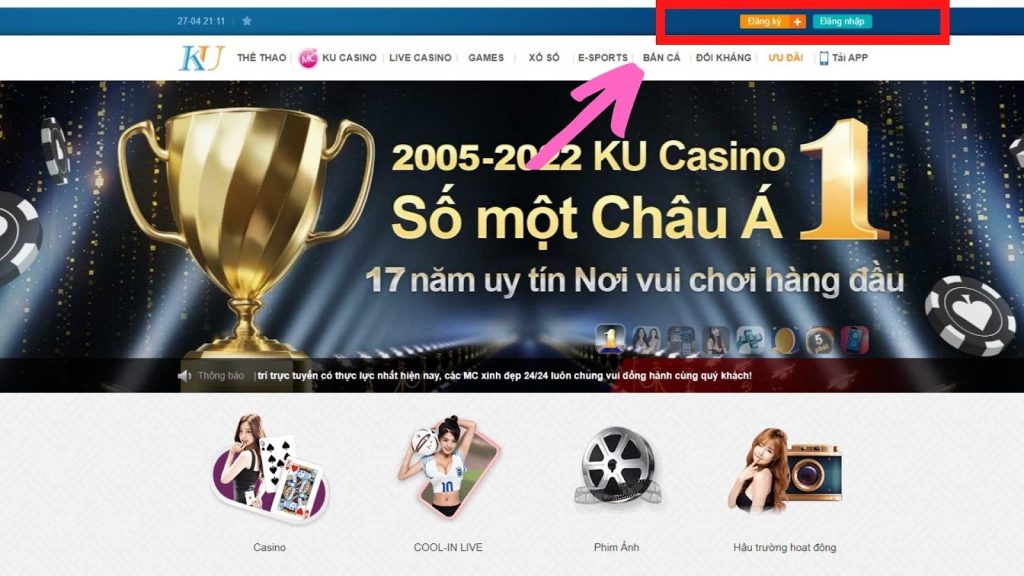 đăng ký Kubet Casino