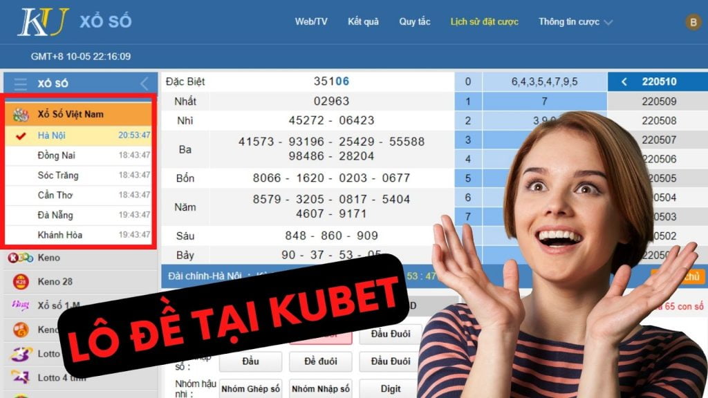 Xổ số lô đề Kubet?