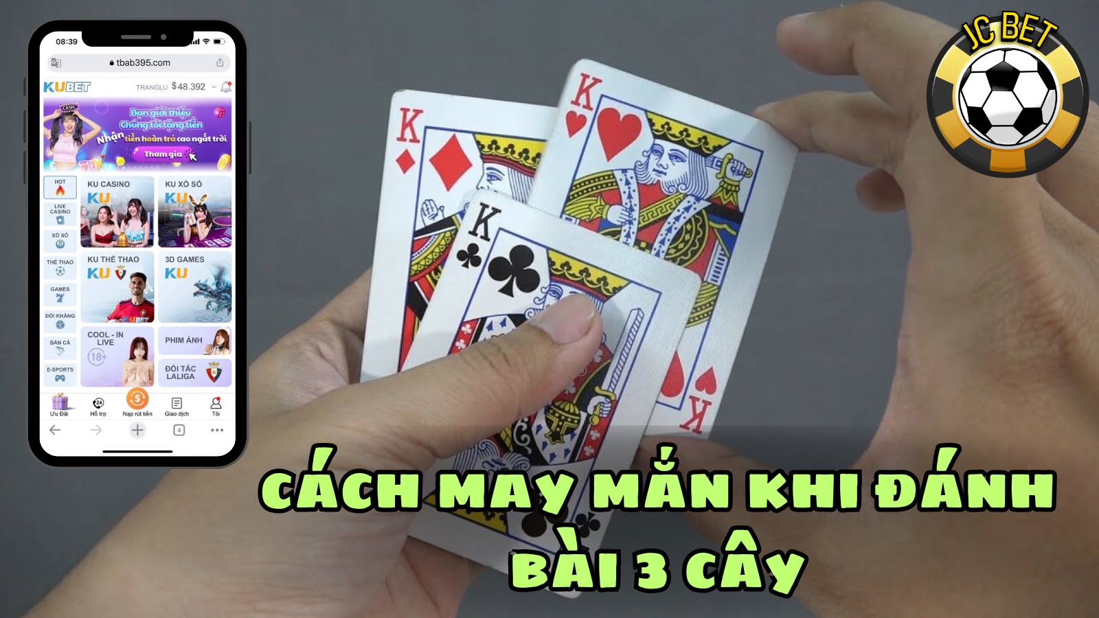 Cách may mắn khi đánh bài